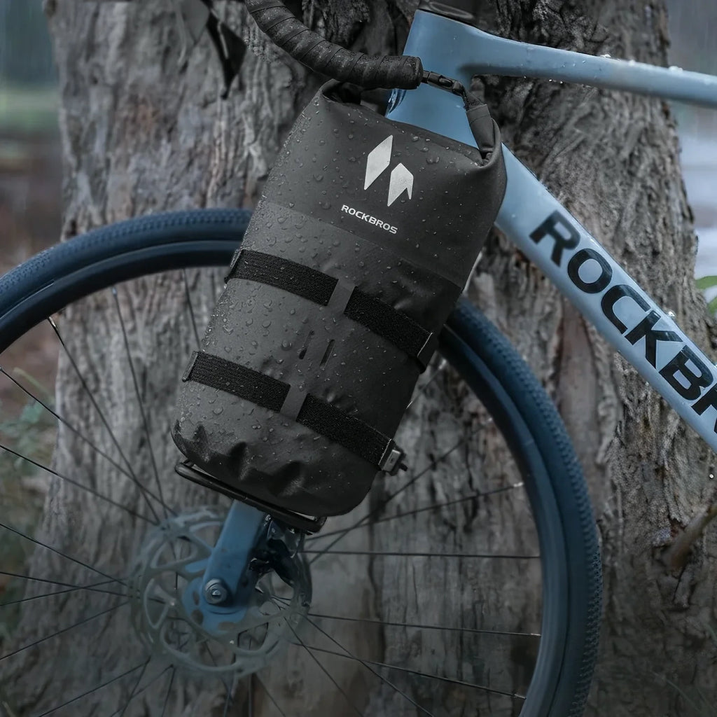 Rockbros AS-156 RideMate 7l šakos krepšys vandeniui atsparus - Juodas -- Bicycle Bags