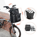 Rockbros AS-158 Vairo krepšys Brompton 18L sulankstomam dviračiui - juodas -- Bicycle Bags