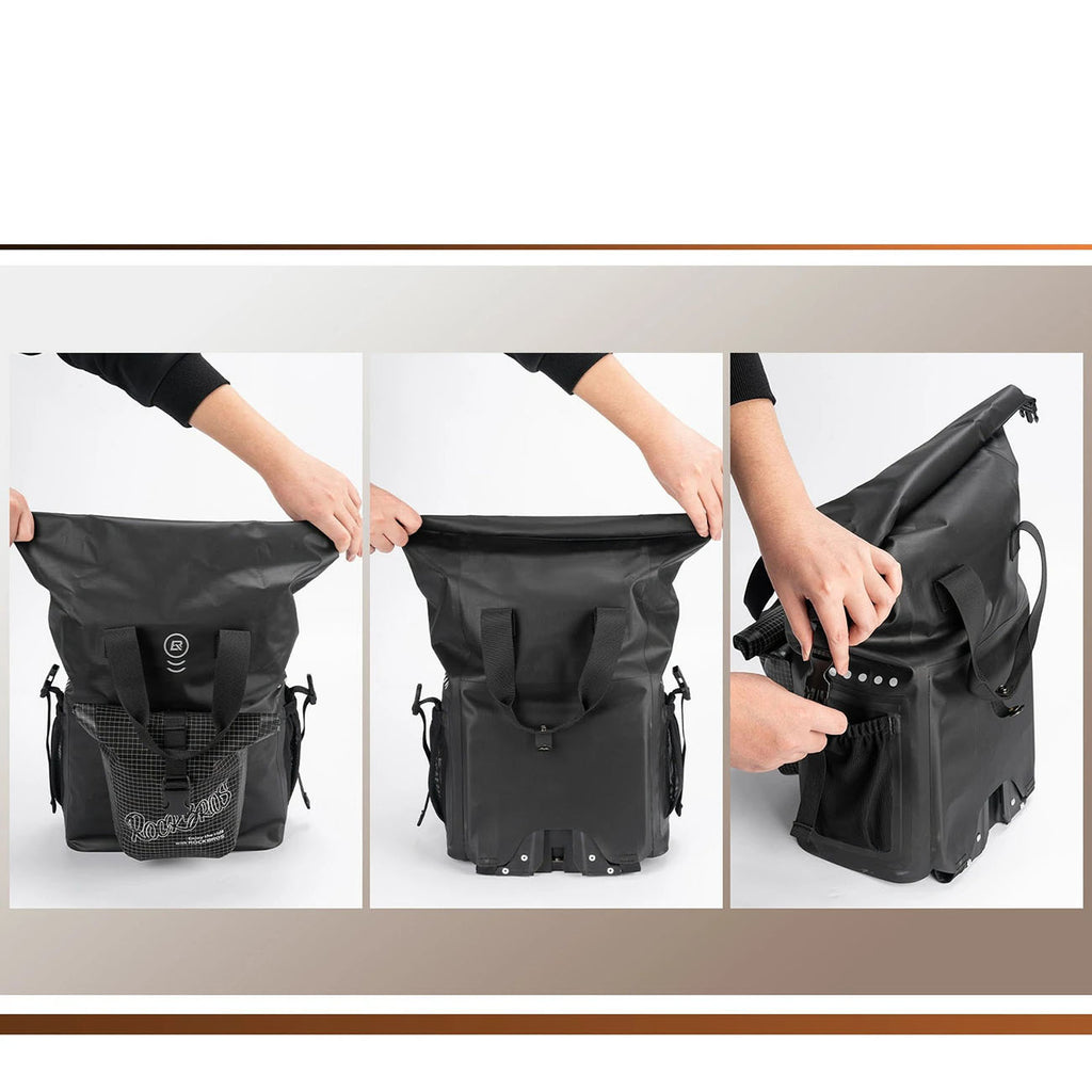 Rockbros AS-158 Vairo krepšys Brompton 18L sulankstomam dviračiui - juodas -- Bicycle Bags
