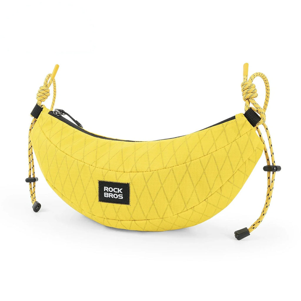 Rockbros H74 dviračio krepšys vairo arba bananų pečiui 1,8L - Geltonas -- Bicycle Bags