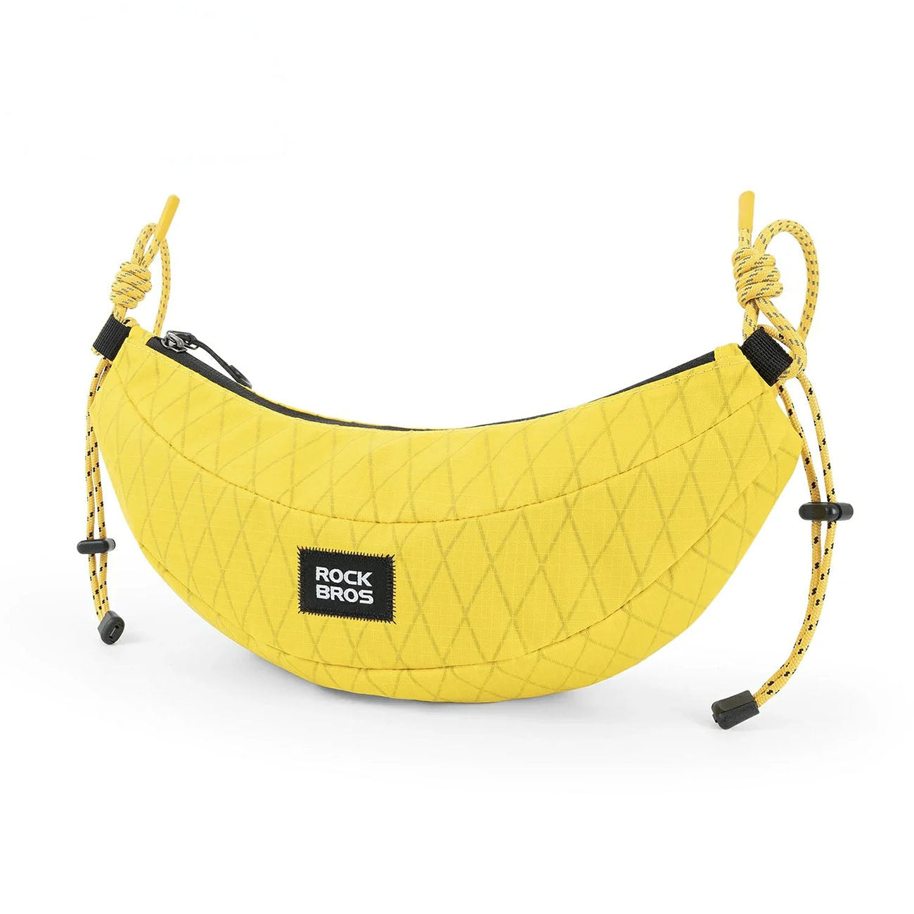 Rockbros H74 dviračio krepšys vairo arba bananų pečiui 1,8L - Geltonas -- Bicycle Bags