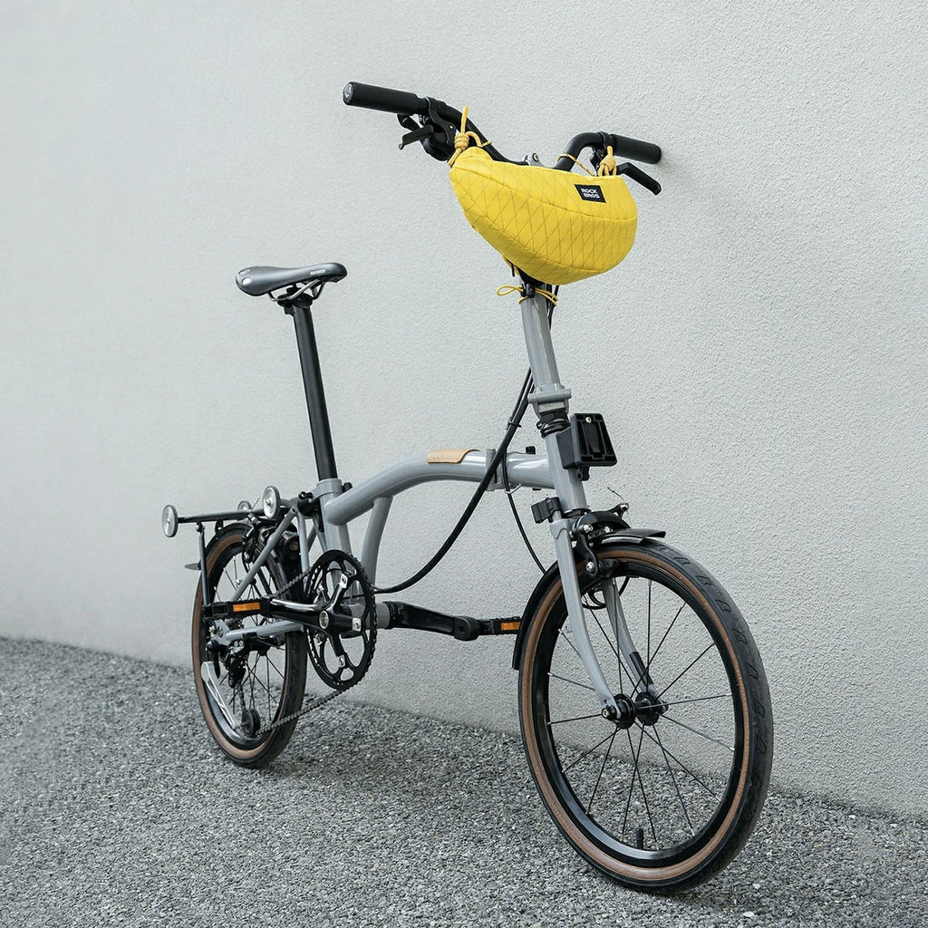 Rockbros H74 dviračio krepšys vairo arba bananų pečiui 1,8L - Geltonas -- Bicycle Bags
