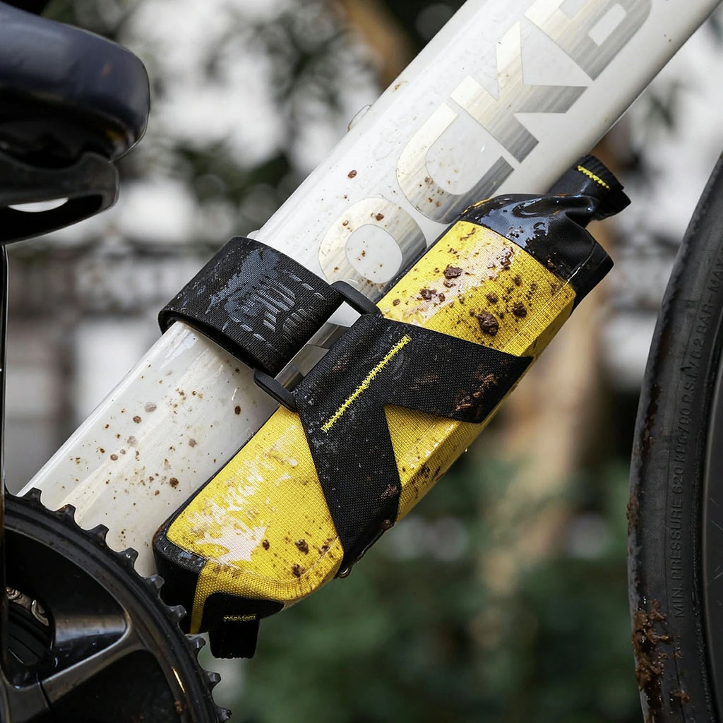 Rockbros AS-161 žemutinio rūro dviračio krepšys vandeniui atsparus 1L - Geltonas -- Bicycle Bags