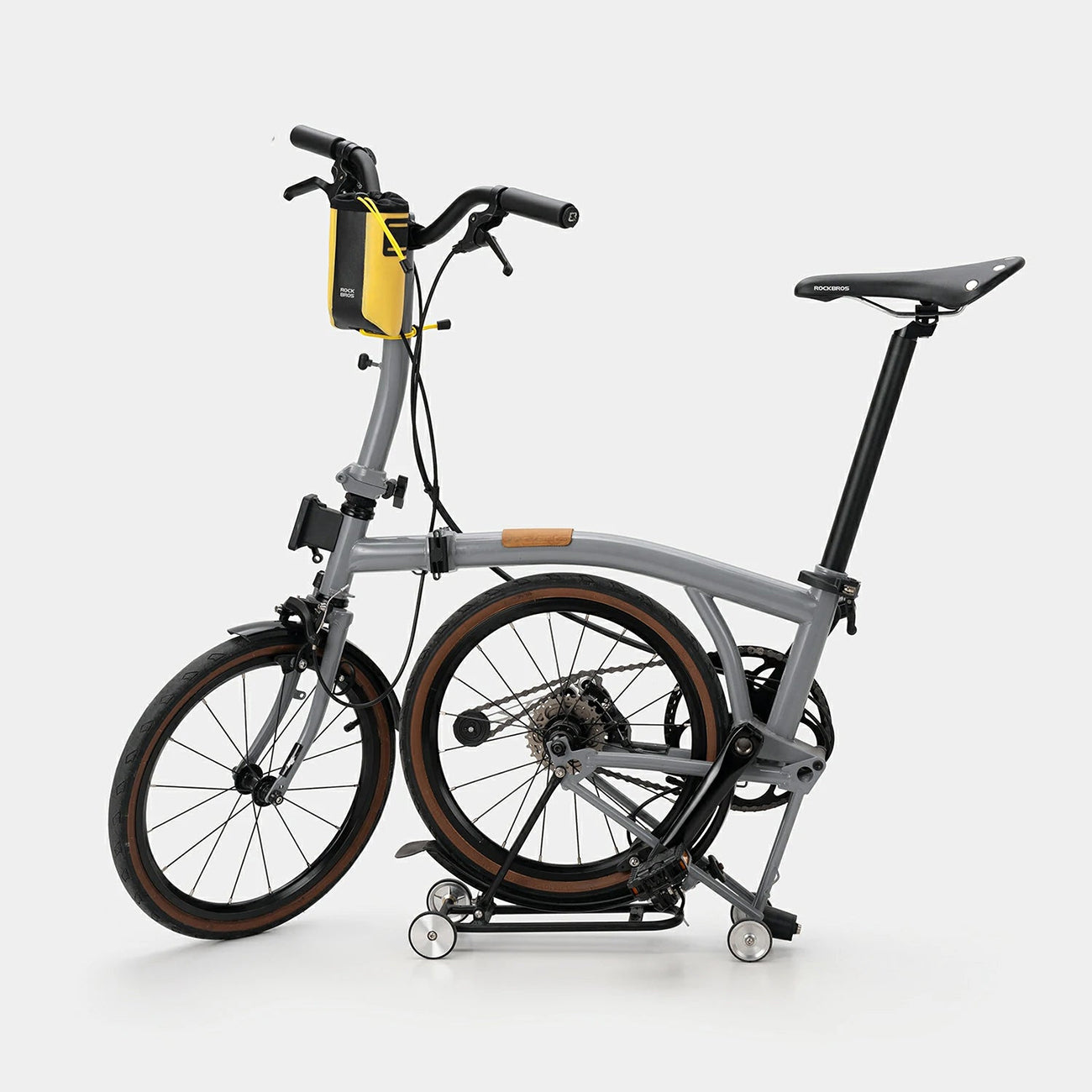 Rockbros AS-162 vandensaugus dviračio žnybo butelio krepšys - geltonas -- Bicycle Bags