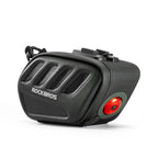 Rockbros C61 Dviračio balno krepšys su išmaniąja galine šviesa 0.45L - Juodas -- Bicycle Bags