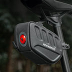 Rockbros C61 Dviračio balno krepšys su išmaniąja galine šviesa 0.45L - Juodas -- Bicycle Bags
