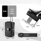 Rockbros P010 0.2L Balno krepšys su 0.6L butelių laikikiu - Juodas -- Bicycle Bags