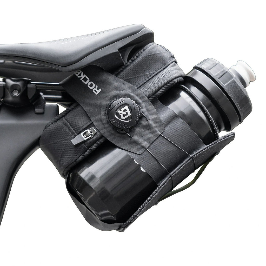 Rockbros P010 0.2L Balno krepšys su 0.6L butelių laikikiu - Juodas -- Bicycle Bags