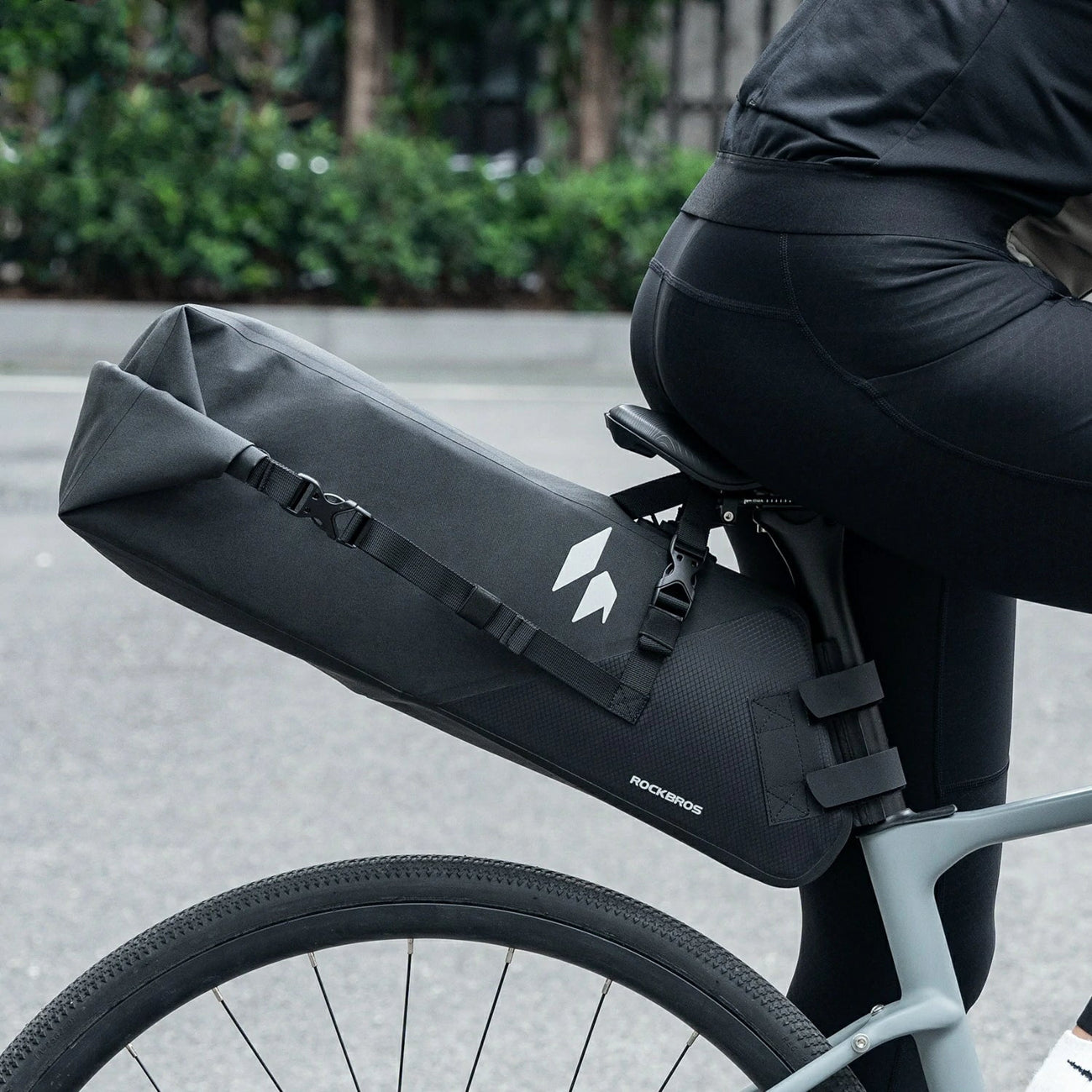 Rockbros AS-157 RideMate Vandentiesioji dviračio balto-krepšys - juoda -- Bicycle Bags