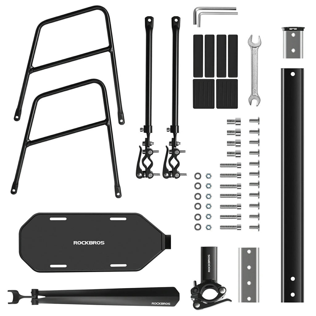 Rockbros RBHJ-1 Black Diamond dviračio bagažinė su purvo apsauga ir greitojo atleidimo sistema 26-29" kalnų dviračiams -...
