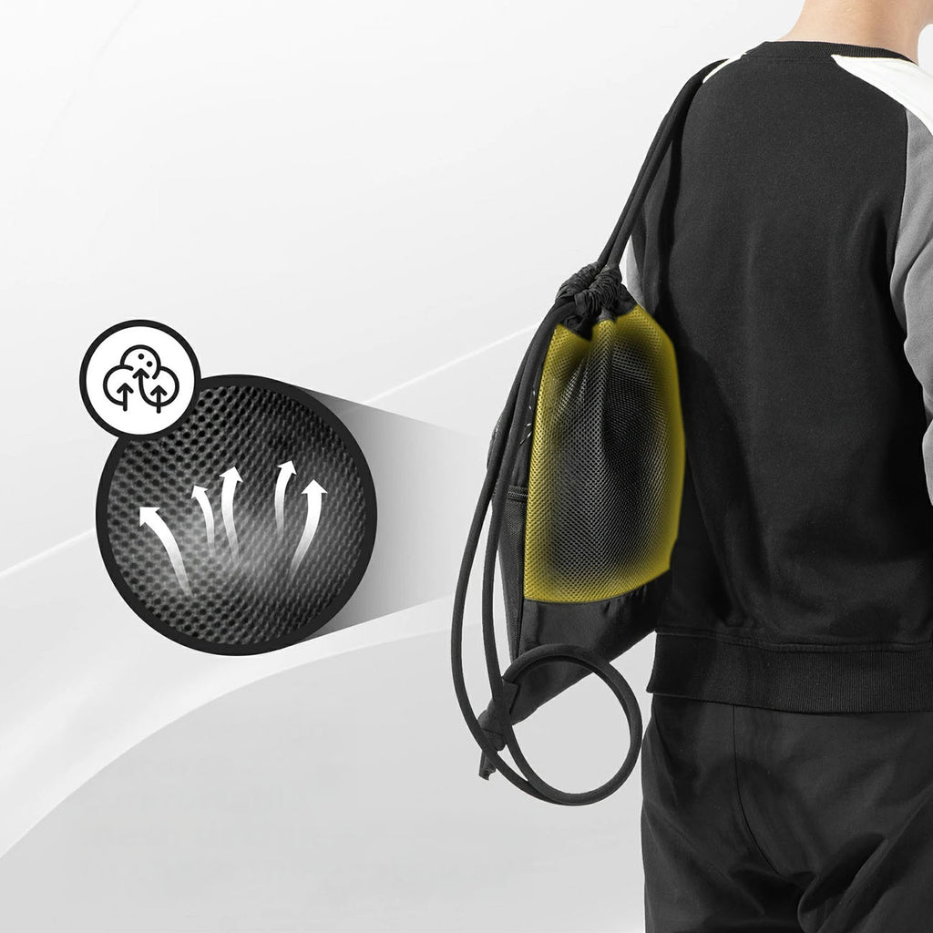 Rockbros D49-2 sporto kuprinė su raištu, užtrauktuku ir vėdinamu nugara 9 l - juoda -- Bicycle Bags