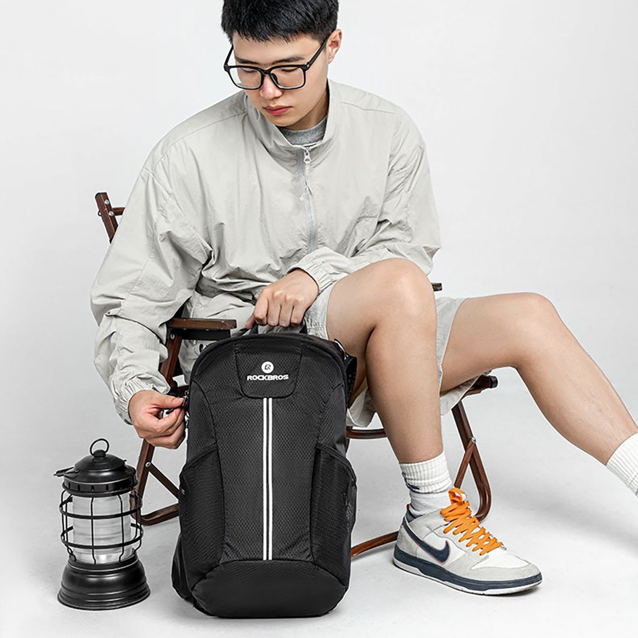 Rockbros H9 miesto kuprinė 20 l lengva vandentiesiai - juoda -- Bicycle Bags