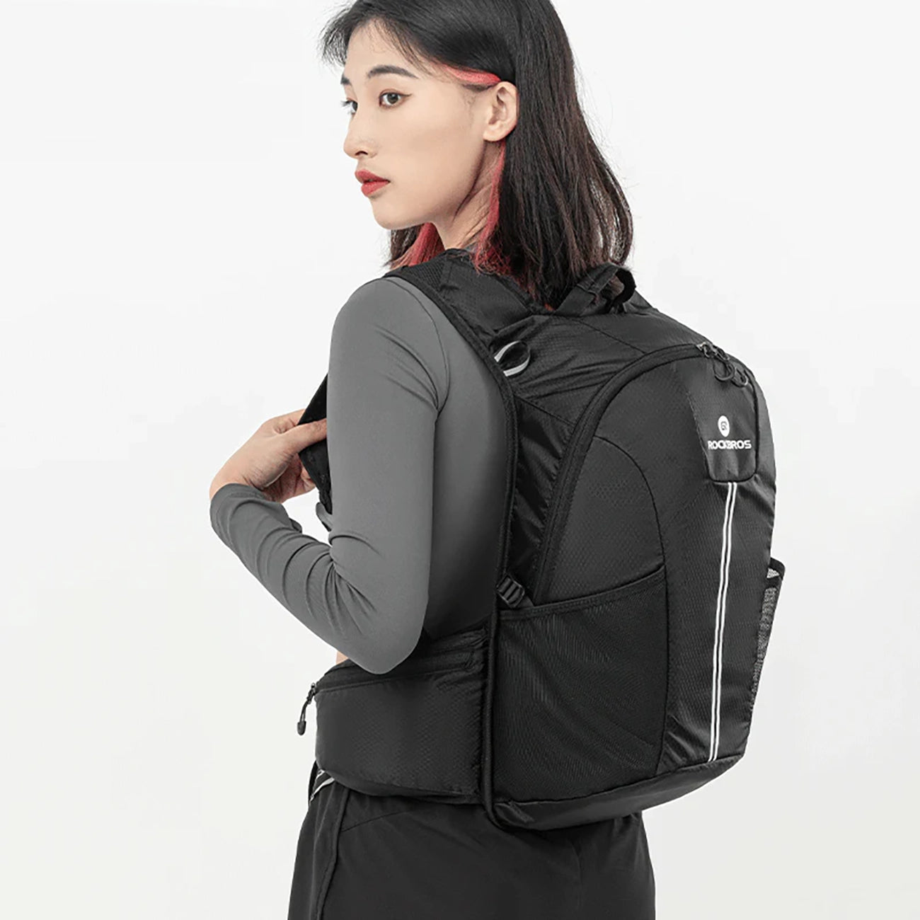 Rockbros H9 miesto kuprinė 20 l lengva vandentiesiai - juoda -- Bicycle Bags