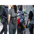 Rockbros AS-081 motociklo šoninis arba peties krepšys 1L - juoda -- Bicycle Bags