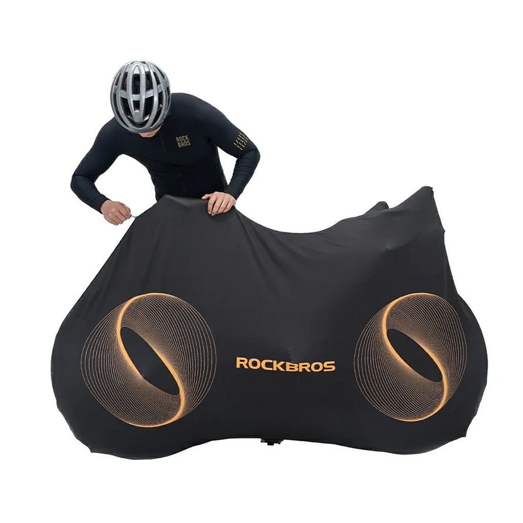 Rockbros D97 elastinga danga 24"-29" elektriniais žvyro kalnų ir 700C plentų dviračiams - juoda -- Bicycle Covers