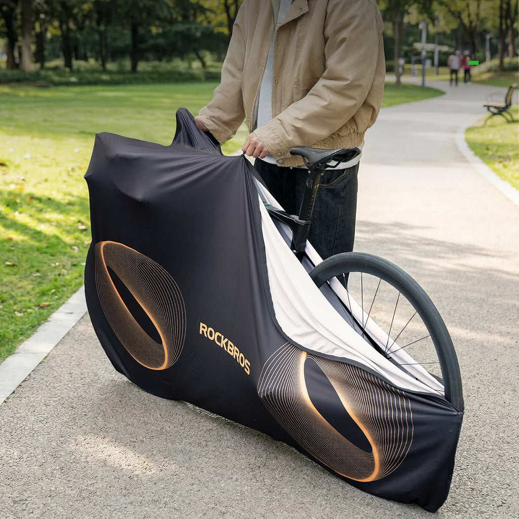 Rockbros D97 elastinga danga 24"-29" elektriniais žvyro kalnų ir 700C plentų dviračiams - juoda -- Bicycle Covers
