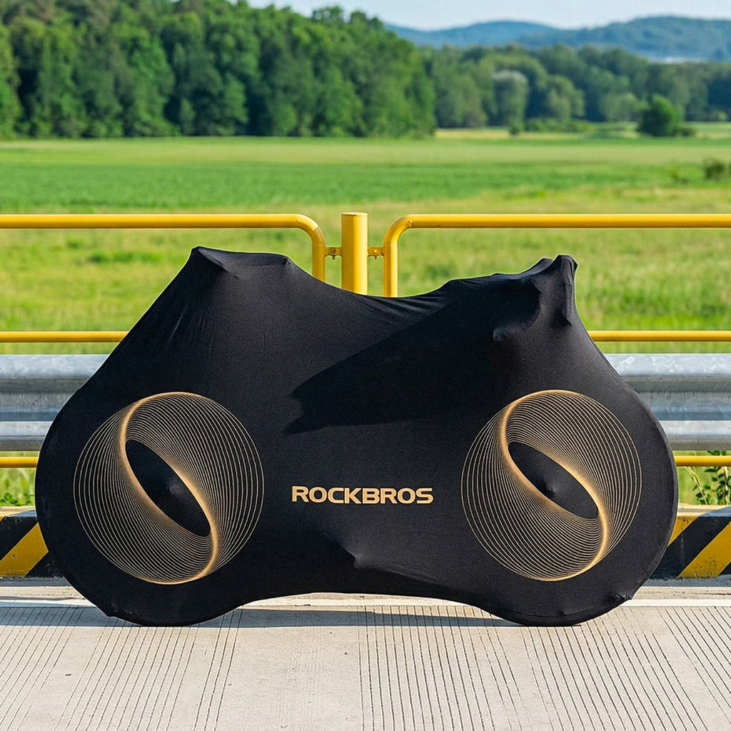 Rockbros D97 elastinga danga 24"-29" elektriniais žvyro kalnų ir 700C plentų dviračiams - juoda -- Bicycle Covers