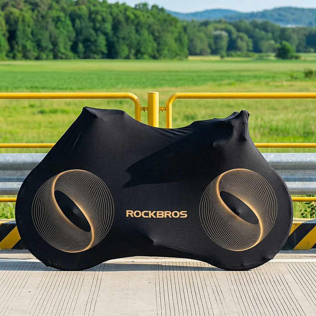 Rockbros D97 elastinga danga 24"-29" elektriniais žvyro kalnų ir 700C plentų dviračiams - juoda -- Bicycle Covers