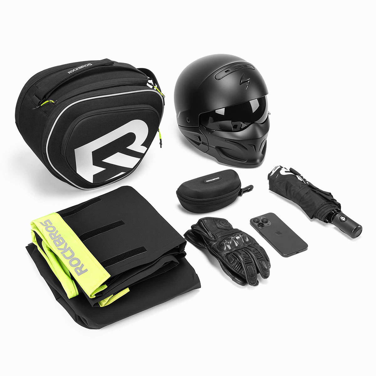 Rockbros A40-1 motociklo bakų krepšys 12L motociklams - juoda -- Bicycle Bags