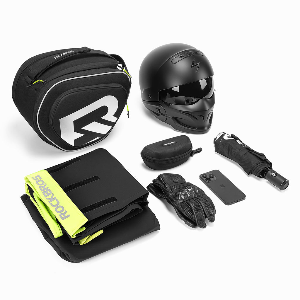 Rockbros A40-1 motociklo bakų krepšys 12L motociklams - juoda -- Bicycle Bags