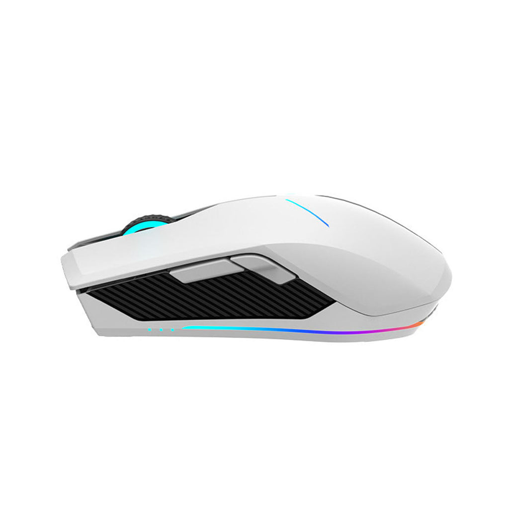 Machenike M721 belaidė žaidimų pelė 10000 DPI su RGB apšvietimu - Balta -- Gaming Accessories