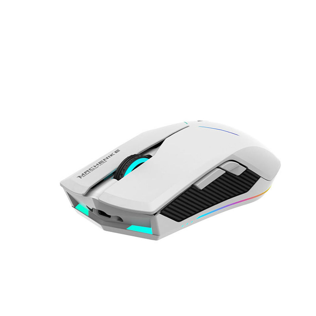 Machenike M721 belaidė žaidimų pelė 10000 DPI su RGB apšvietimu - Balta -- Gaming Accessories