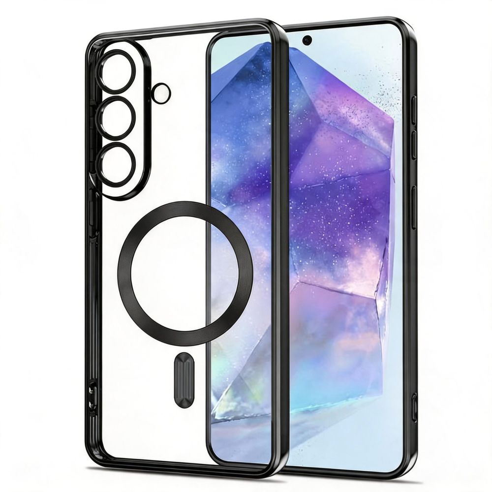 Dėklas Tech-Protect MagFlex MagSafe skirtas Samsung Galaxy A27 5G - skaidrus juodas -- Samsung Galaxy A27 5G