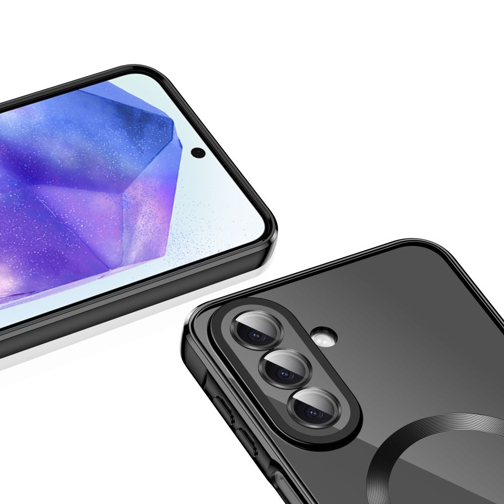 Dėklas Tech-Protect MagFlex MagSafe skirtas Samsung Galaxy A27 5G - skaidrus juodas -- Samsung Galaxy A27 5G