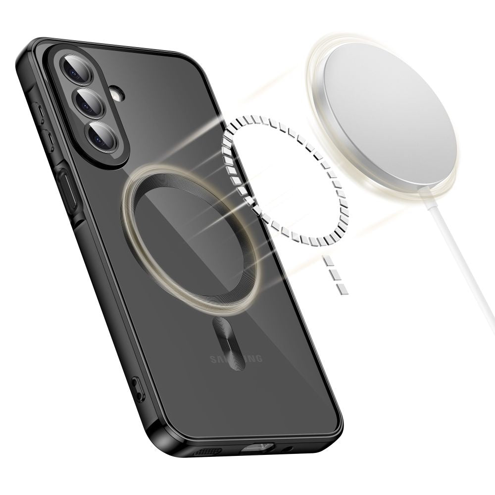 Dėklas Tech-Protect MagFlex MagSafe skirtas Samsung Galaxy A27 5G - skaidrus juodas -- Samsung Galaxy A27 5G