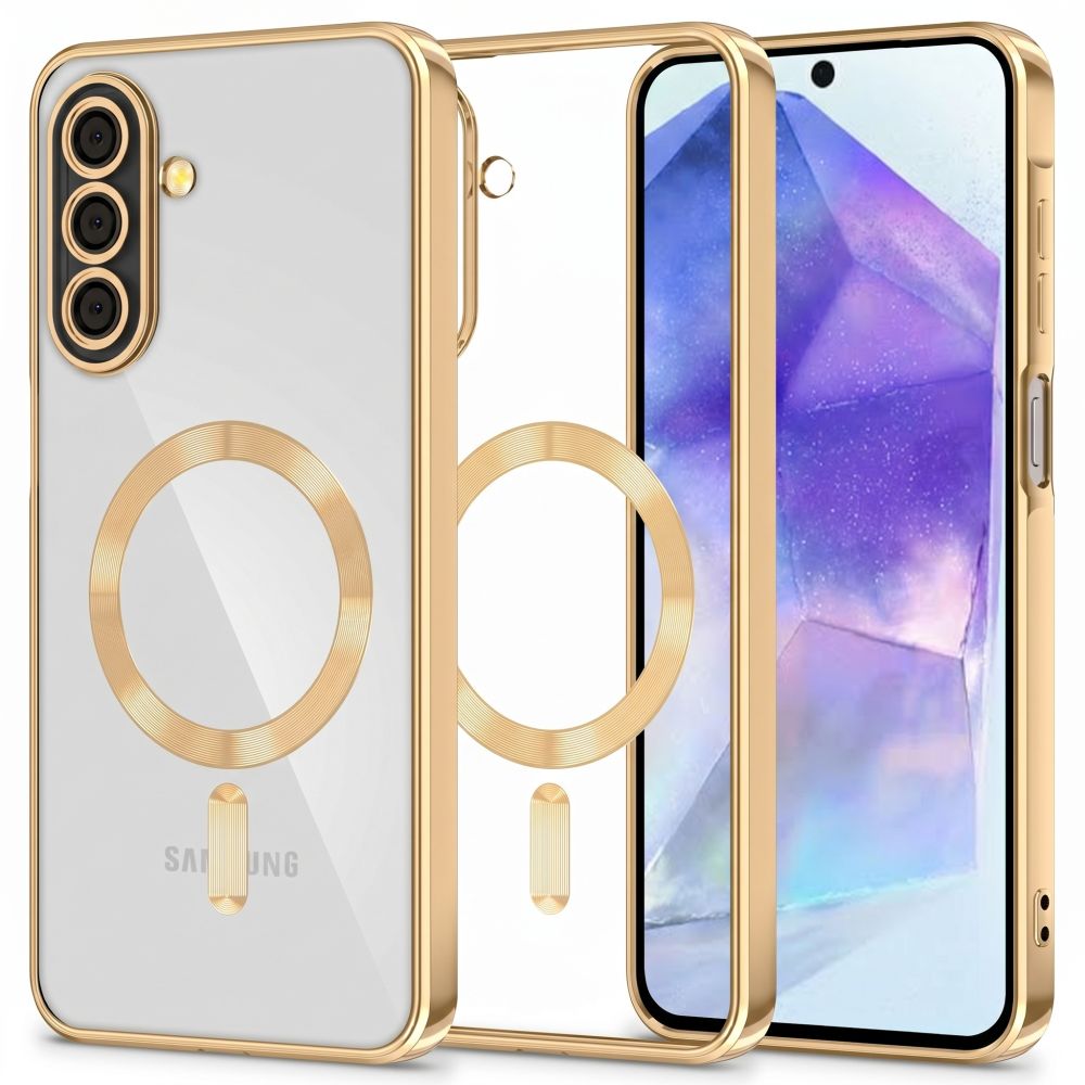 Dėklas Tech-Protect MagFlex MagSafe skirtas Samsung Galaxy A27 5G - skaidrus auksinis -- Samsung Galaxy A27 5G