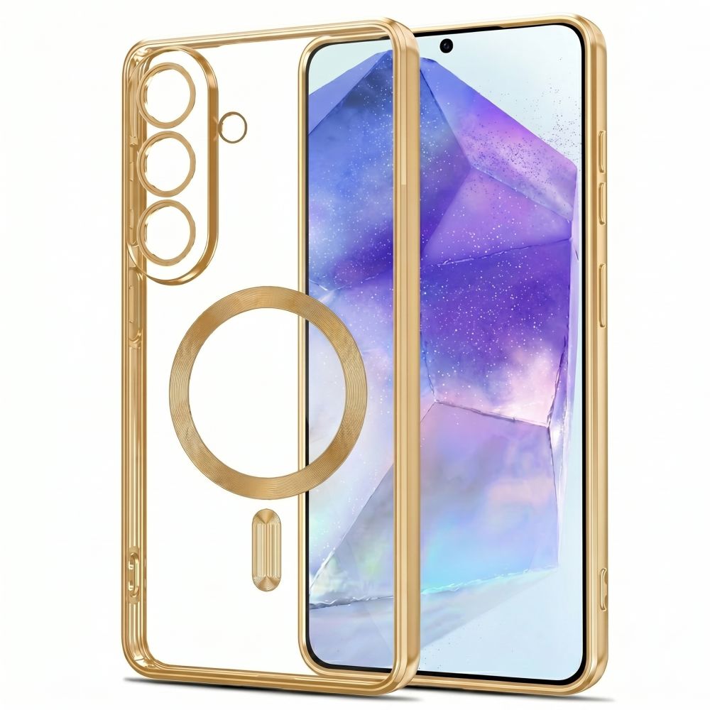 Dėklas Tech-Protect MagFlex MagSafe skirtas Samsung Galaxy A27 5G - skaidrus auksinis -- Samsung Galaxy A27 5G