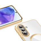 Dėklas Tech-Protect MagFlex MagSafe skirtas Samsung Galaxy A27 5G - skaidrus auksinis -- Samsung Galaxy A27 5G