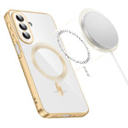 Dėklas Tech-Protect MagFlex MagSafe skirtas Samsung Galaxy A27 5G - skaidrus auksinis -- Samsung Galaxy A27 5G