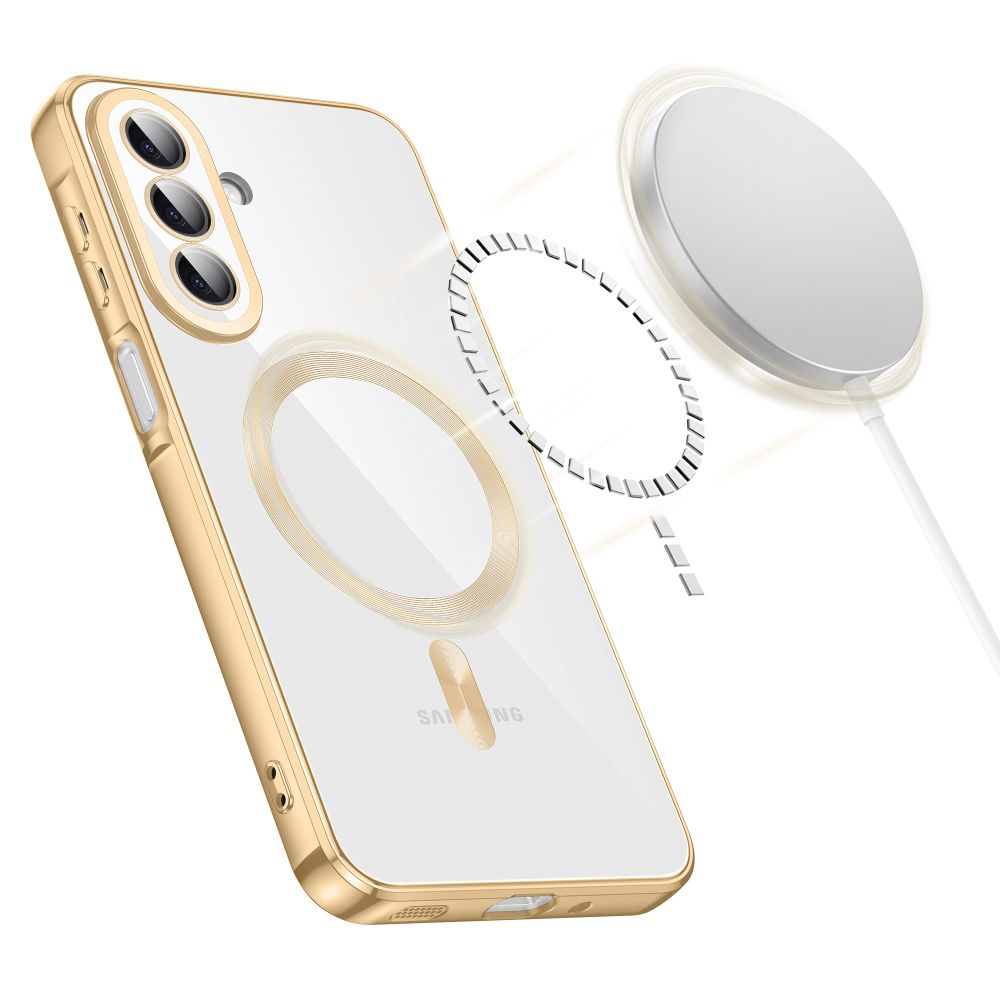 Dėklas Tech-Protect MagFlex MagSafe skirtas Samsung Galaxy A27 5G - skaidrus auksinis -- Samsung Galaxy A27 5G