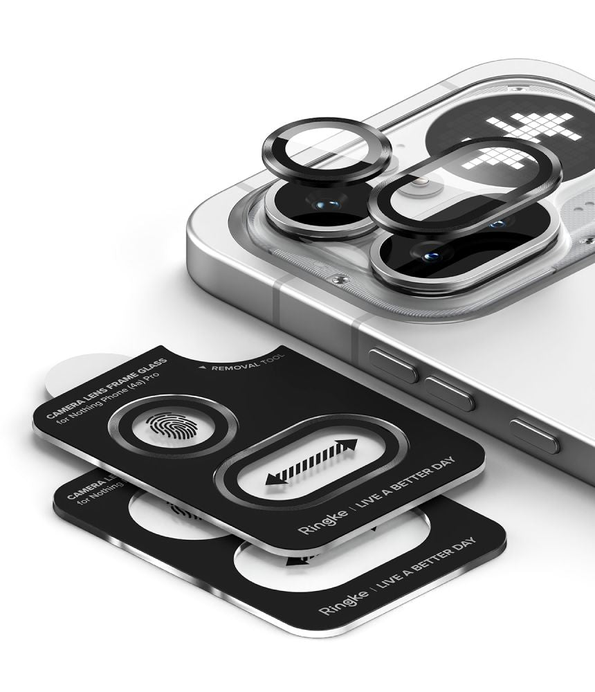 Ringke Camera Frame Protector 2 vnt. rinkinys kameros apsauga Nothing Phone 4A Pro - Juoda -- Nothing Phone 4A Pro