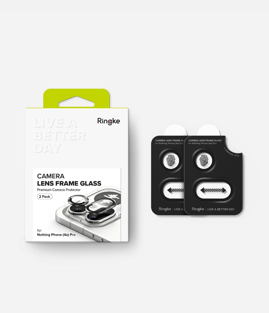 Ringke Camera Frame Protector 2 vnt. rinkinys kameros apsauga Nothing Phone 4A Pro - Juoda -- Nothing Phone 4A Pro