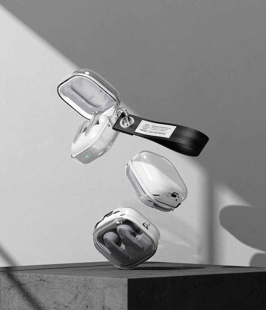 Dėklas Ringke Air skirtas Samsung Galaxy Buds 4 / 4 Pro - skaidrus -- Samsung Galaxy Buds 4 / Samsung Galaxy Buds 4 Pro