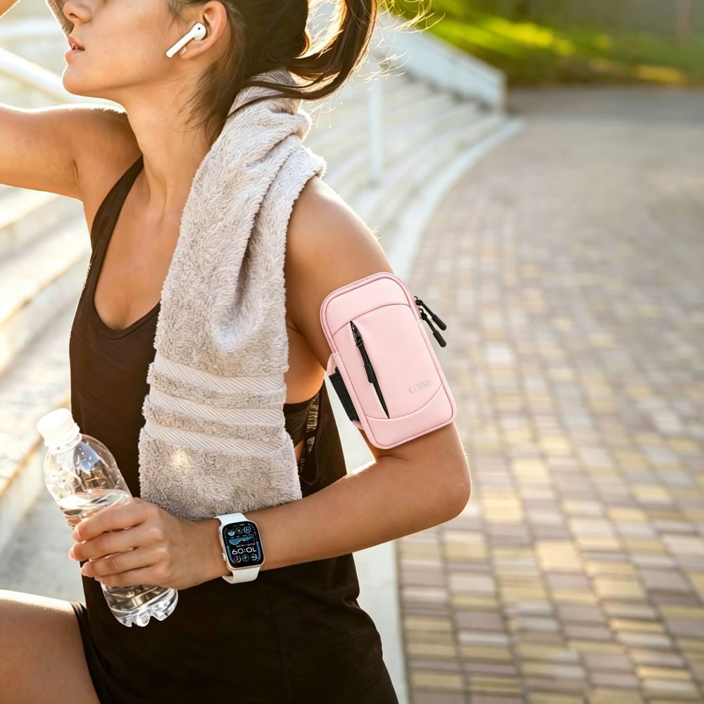 Tech-Protect M6 Universal Sport Armband apyrankė - rožinė -- Cycling Accessories