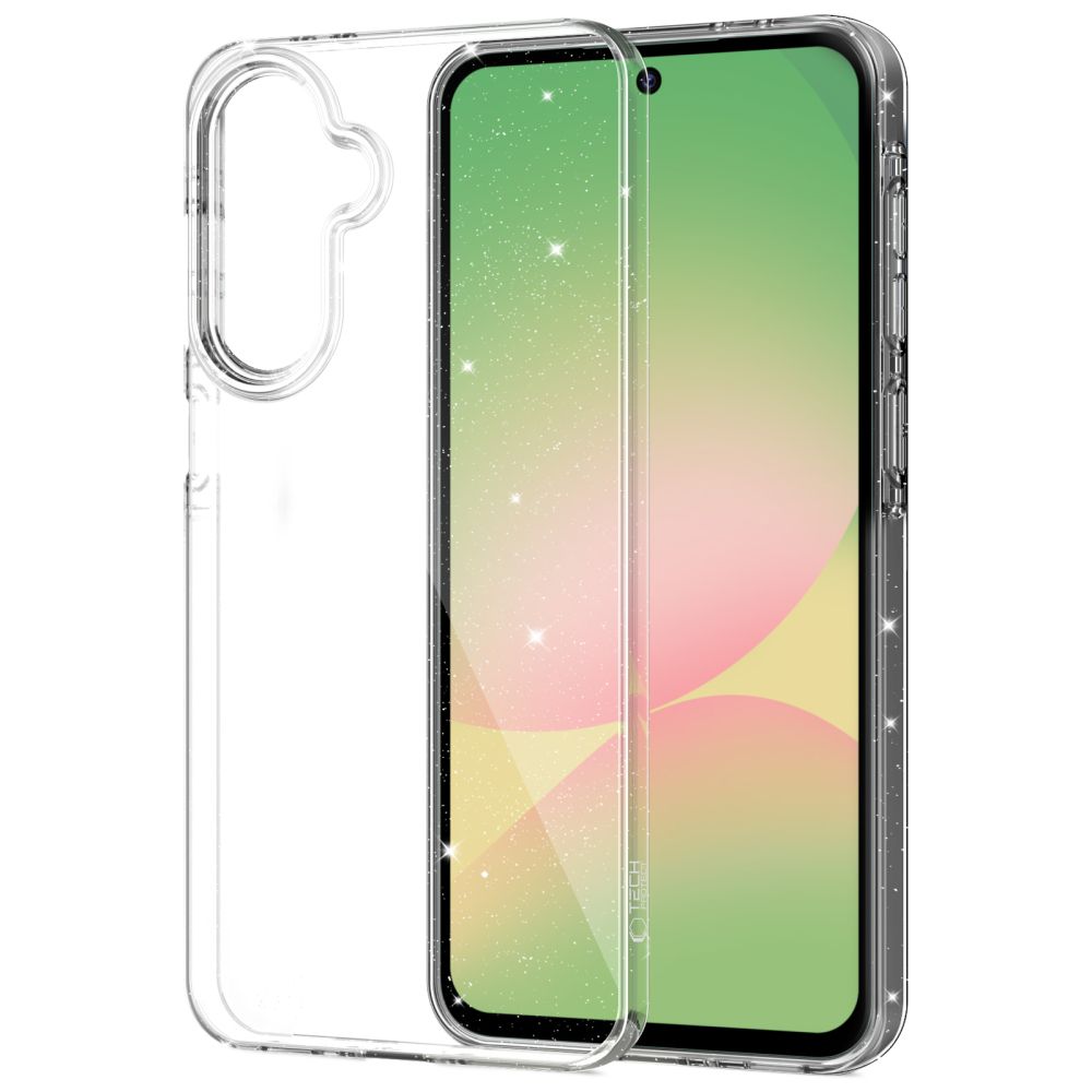 Dėklas Tech-Protect FlexAir skirtas Samsung Galaxy A27 5G - skaidrus su blizgučiais -- Samsung Galaxy A27 5G