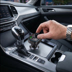 Tech-Protect CC07 automobilinis įkroviklis 3 prievadai PD 54W + FM Bluetooth siųstuvas - juodas -- Cell phone chargers