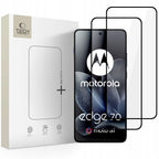 Tech-Protect Glass Fit+ 2-Pack grūdintas stiklas Motorola Edge 70 5G - juodas -- Motorola Edge 70 5G
