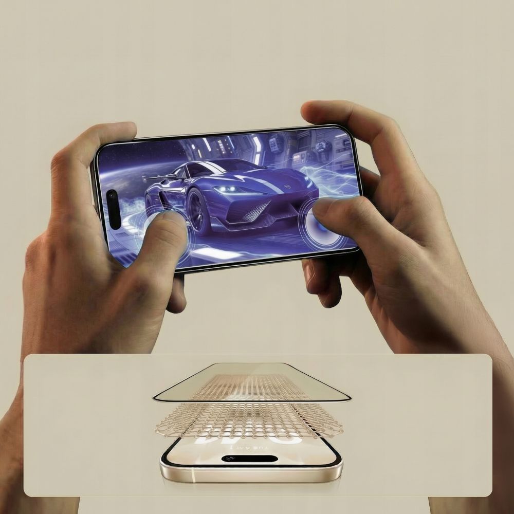 Tech-Protect Glass Fit+ 2-Pack grūdintas stiklas Motorola Edge 70 5G - juodas -- Motorola Edge 70 5G