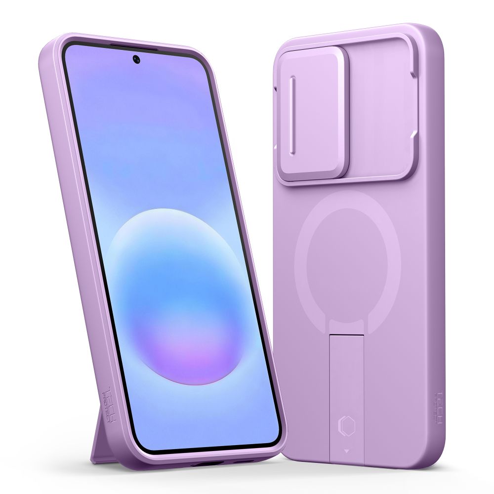 Tech-Protect Kevlar Aura MagSafe dėklas Samsung Galaxy A57 - violetinis -- Samsung Galaxy A57