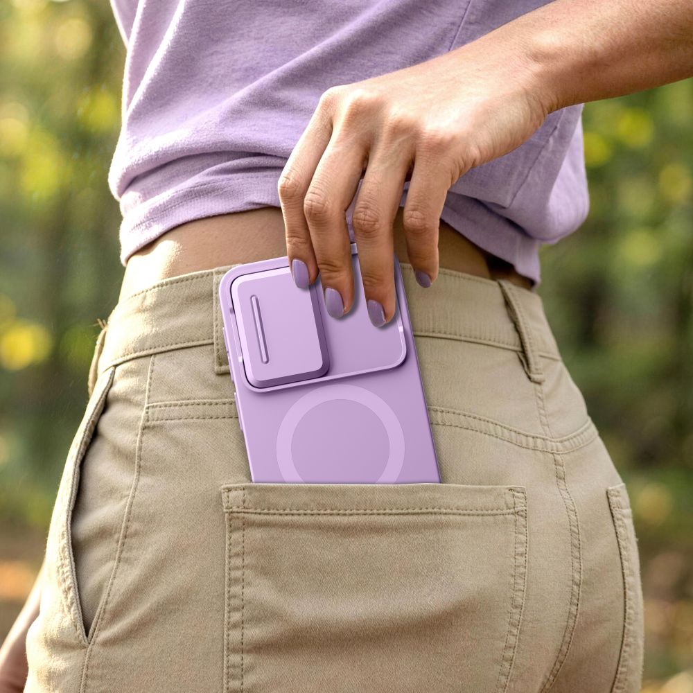 Tech-Protect Kevlar Aura MagSafe dėklas Samsung Galaxy A57 - violetinis -- Samsung Galaxy A57