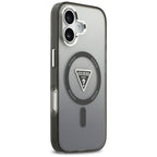 Guess IML Gradient Triangle Logo MagSafe dėklas iPhone 17 - juodas -- iPhone 17