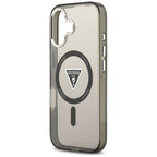Guess IML Gradient Triangle Logo MagSafe dėklas iPhone 17 - juodas -- iPhone 17