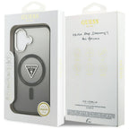Guess IML Gradient Triangle Logo MagSafe dėklas iPhone 17 - juodas -- iPhone 17