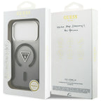 Guess IML Gradient Triangle Logo MagSafe dėklas iPhone 17 Pro - juodas -- iPhone 17 Pro