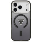 Guess IML Gradient Triangle Logo MagSafe dėklas iPhone 17 Pro Max - juodas -- iPhone 17 Pro Max