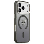 Guess IML Gradient Triangle Logo MagSafe dėklas iPhone 17 Pro Max - juodas -- iPhone 17 Pro Max